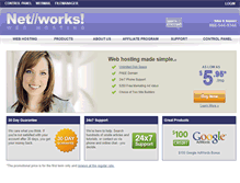 Tablet Screenshot of networkshosting.com